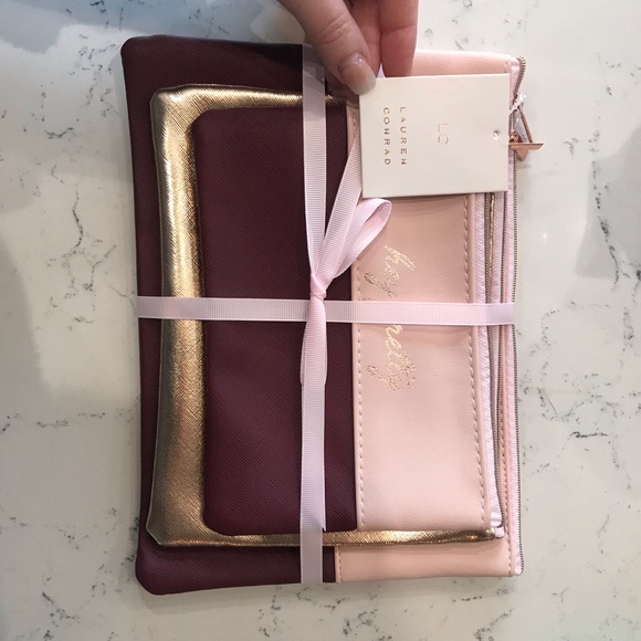 LC Lauren Conrad 3 piece Cosmetic Bag Set - Picture 5 of 6